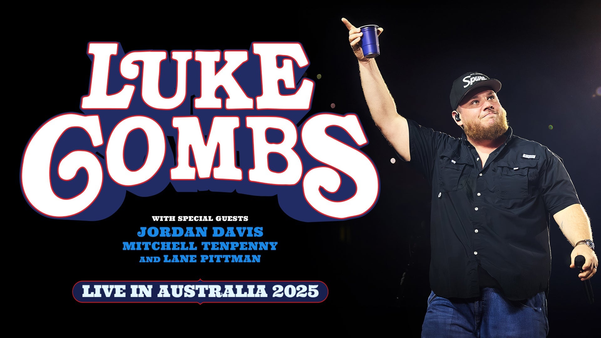 Luke Combs Live in Australia 2025 at Accor Stadium, Sydney,